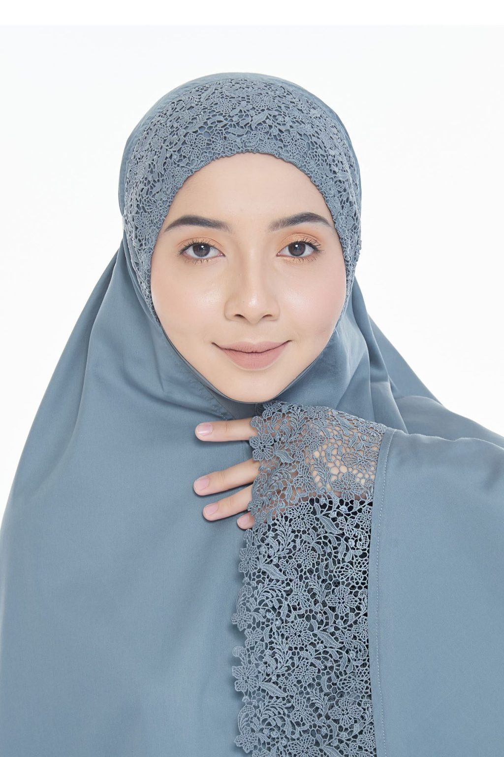 Modish Evelyn in Ash Blue with Exclusive Siti Khadijah Coral Gift Box ...