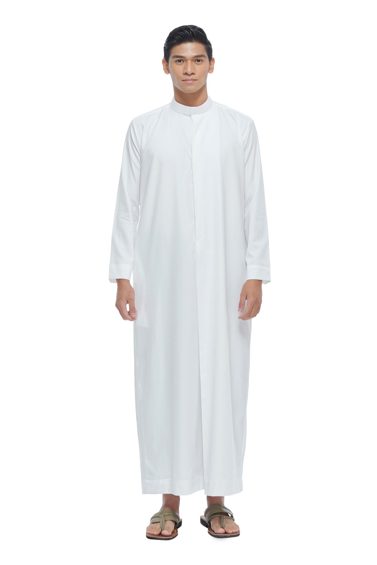 Siti Khadijah Naim Thobe in White – Siti Khadijah Online Boutique