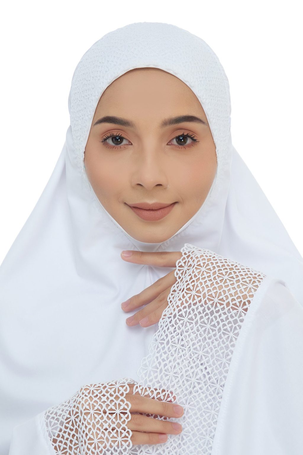 Harmony Modish Lian Li in White – Siti Khadijah Online Boutique